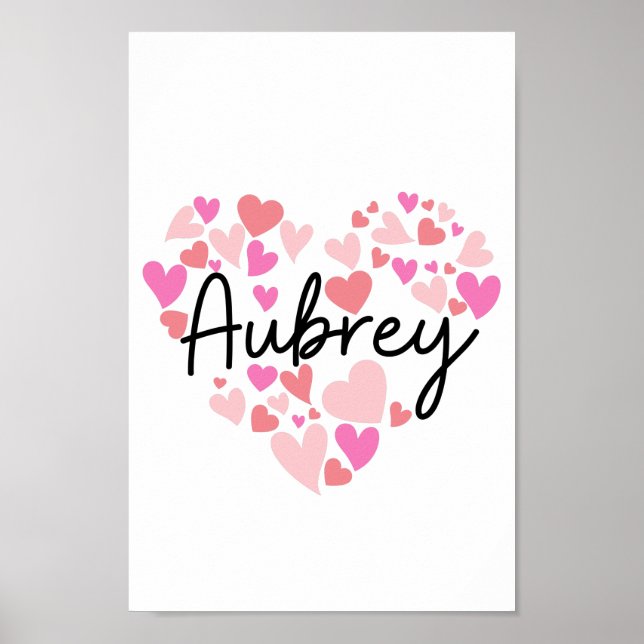 Poster J'aime Aubrey (Devant)