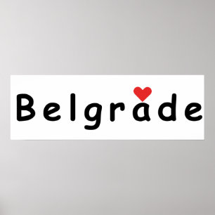 Poster J'aime Belgrade