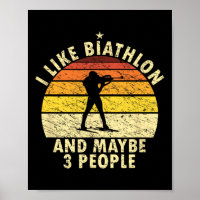 J'Aime Biathlon Funny Biathlonist Wintersport Cros