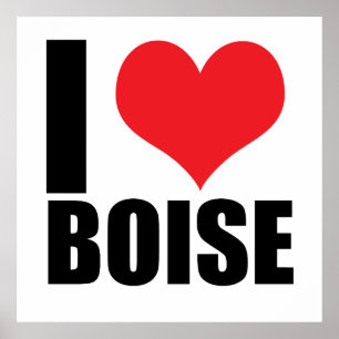 Poster J'aime Boise