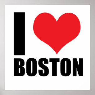 Poster J'aime Boston