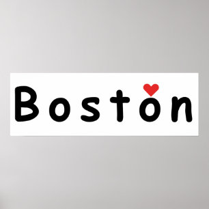 Poster J'aime Boston