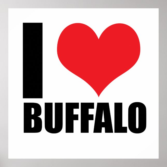 Poster J'aime Buffalo (Devant)