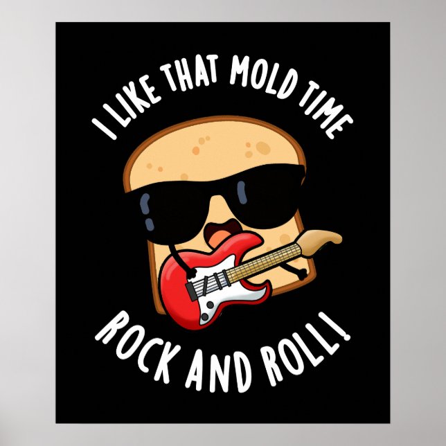 Poster J'Aime Cette Roche De Moulage Et Roulez Dark BG (Devant)