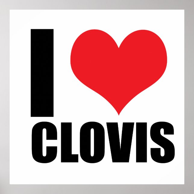 Poster J'aime Clovis (Devant)