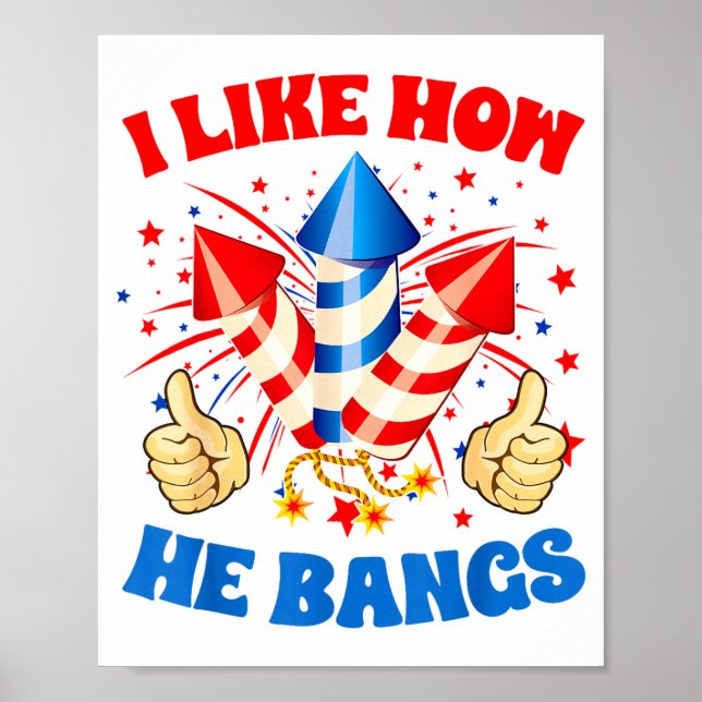 Poster J'aime comment il fait exploser des feux d'artific (Devant)