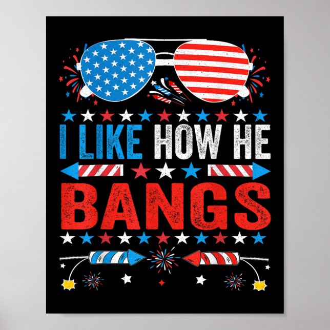 Poster J'aime comment il fait exploser des feux d'artific (Devant)