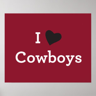 Poster J'aime des cowboys