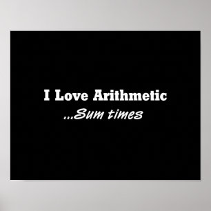 Poster J'aime des temps de somme arithmétique