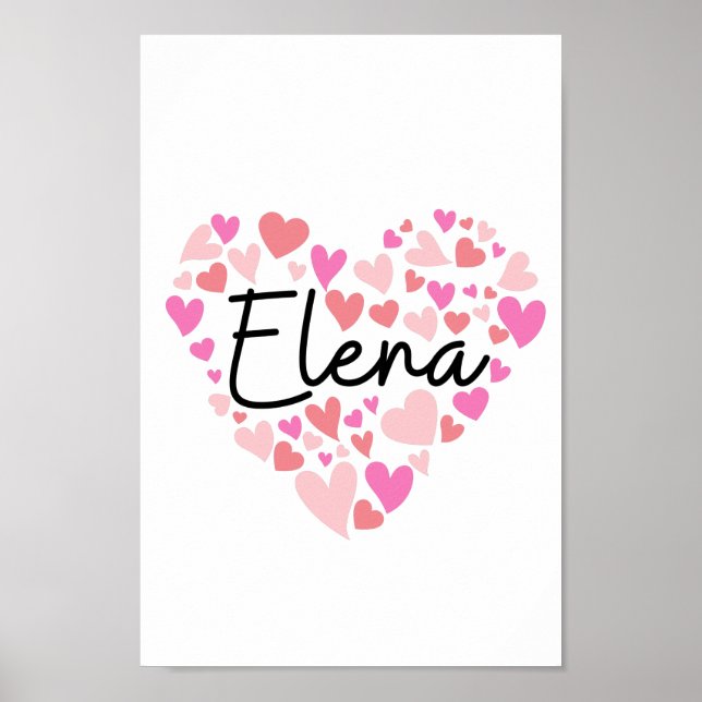 Poster J'aime Elena (Devant)