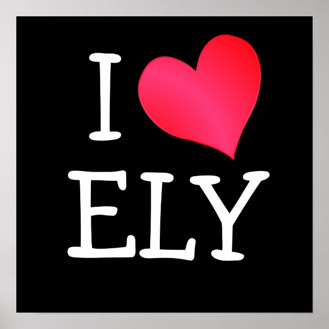 Poster J'Aime Ely (Devant)