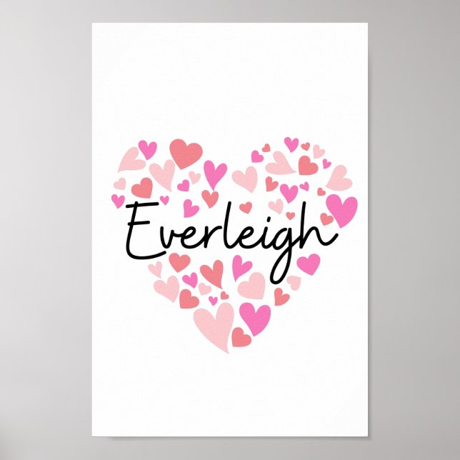 Poster J'aime Everleigh (Devant)