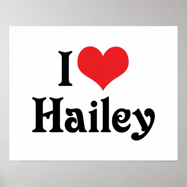 Poster J'aime Hailey (Devant)