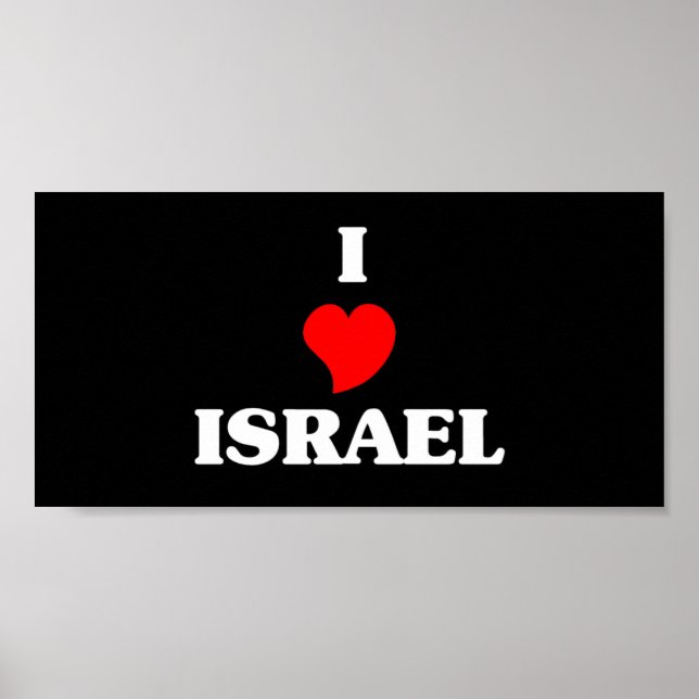 Poster J'aime Israël (Devant)