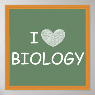 Poster J'aime la biologie
