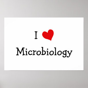 Poster J'aime la microbiologie