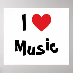 Poster J'aime la musique