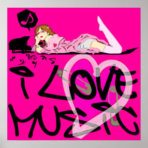 POSTER J'AIME LA MUSIQUE
