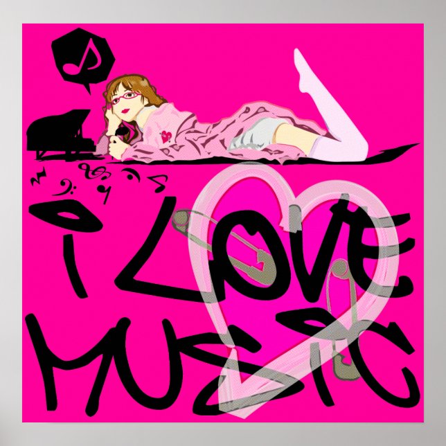 POSTER J'AIME LA MUSIQUE (Devant)