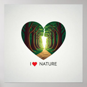 Poster J'aime la nature
