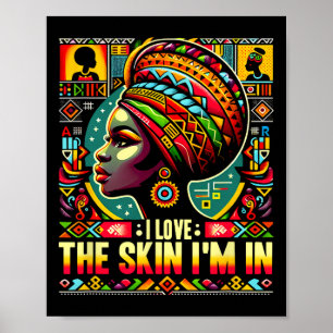 Poster J'aime la peau dans laquelle je suis Mois de l'his