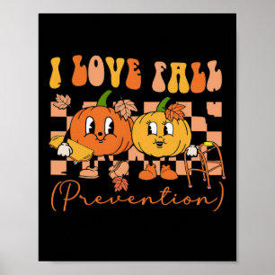 Poster J'Aime La Prévention De L'Automne Thérapie Physiqu