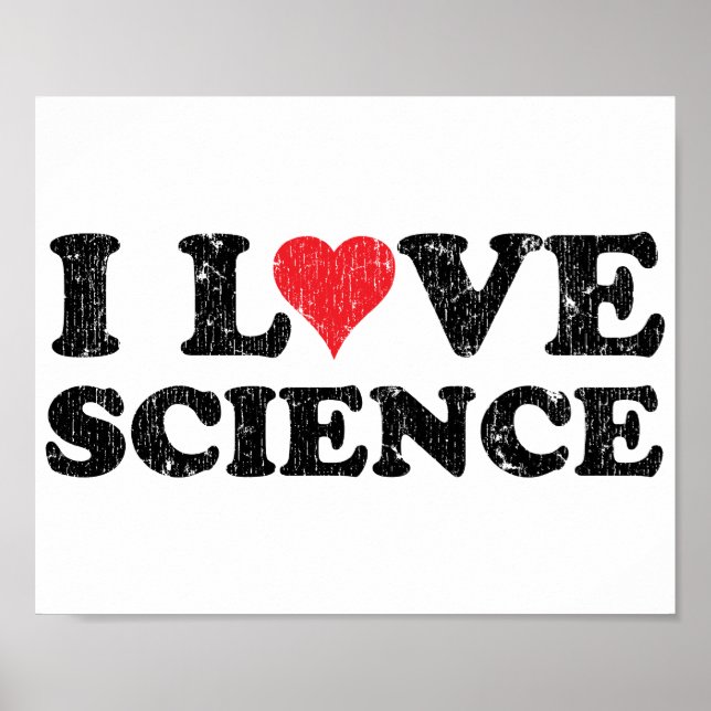 Poster J'aime la science (Devant)