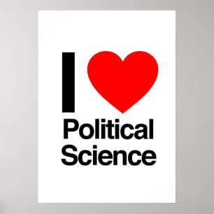 Poster j'aime la science politique