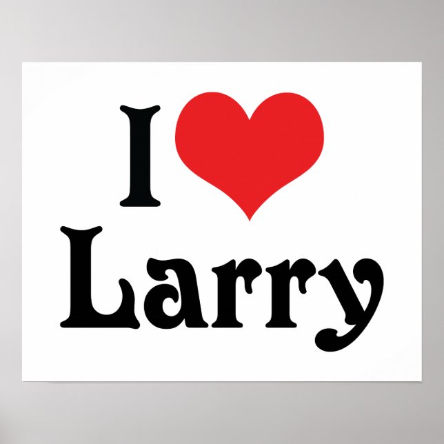 Poster J'aime Larry (Devant)
