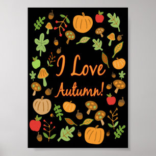 Poster J'Aime L'Automne !