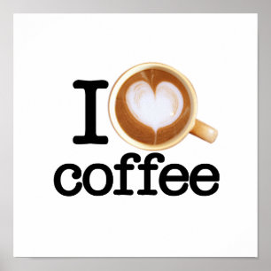 Poster J'aime le café