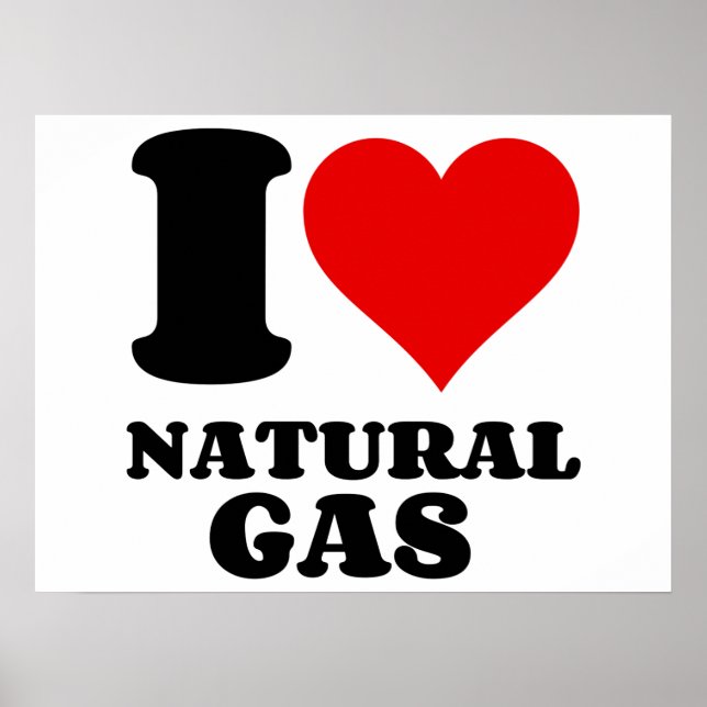 POSTER J'AIME LE GAZ NATUREL (Devant)
