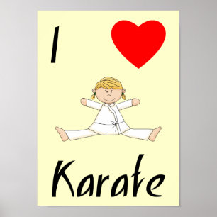 Poster J'aime le karaté