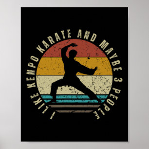 Poster J'aime le karaté Kenpo et peut-être 3 personnes dr