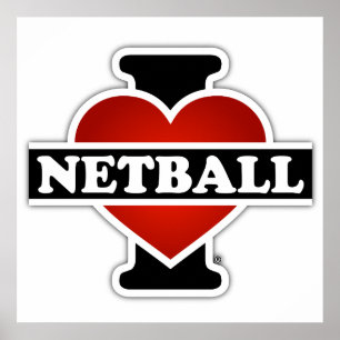 Poster J'aime le Netball