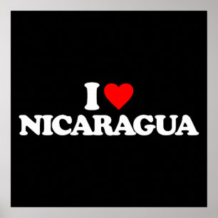POSTER J'AIME LE NICARAGUA