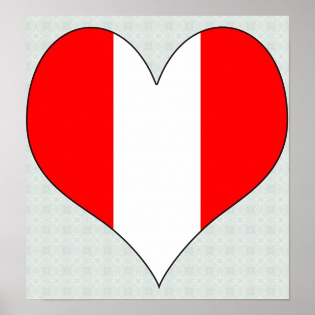 Poster J'aime le Pérou (Devant)