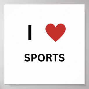 Poster J'aime le sport