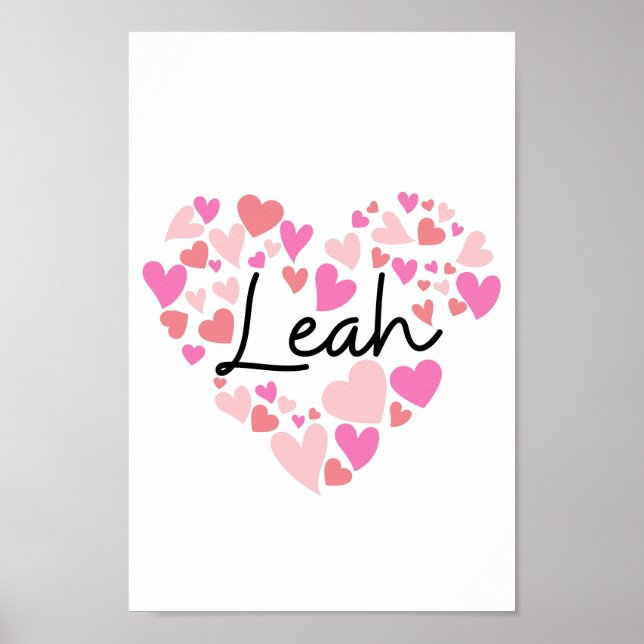 Poster J'aime Leah (Devant)