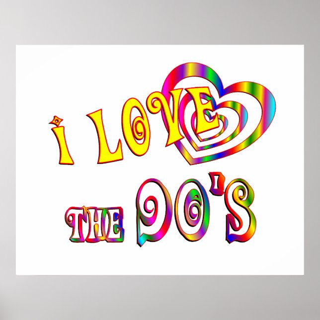 Poster J'aime les années 90 (Devant)