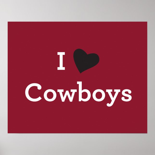 Poster J'aime les cowboys (Devant)