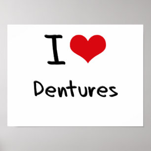Poster J'Aime Les Dentures