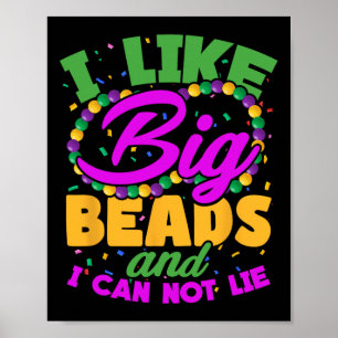 Poster J'Aime Les Grandes Perles Et Je Ne Peux Pas Mentir