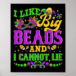Poster J'Aime Les Grosses Perles Et Je Ne Peux Pas Mentir