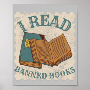 Poster j'aime les livres interdits amoureux des livres vi