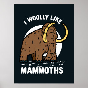 Poster J'Aime Les Mammoths