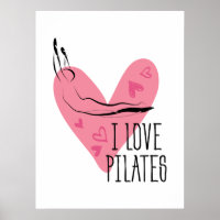 J'AIME LES PILATES et les pots de Pilates