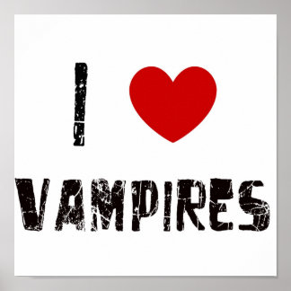 Poster J'aime les vampires