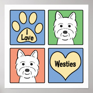 Poster J'Aime Les Westies