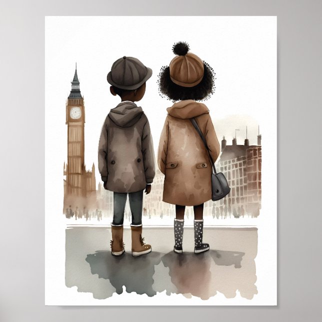 Poster J'aime Londres (Devant)